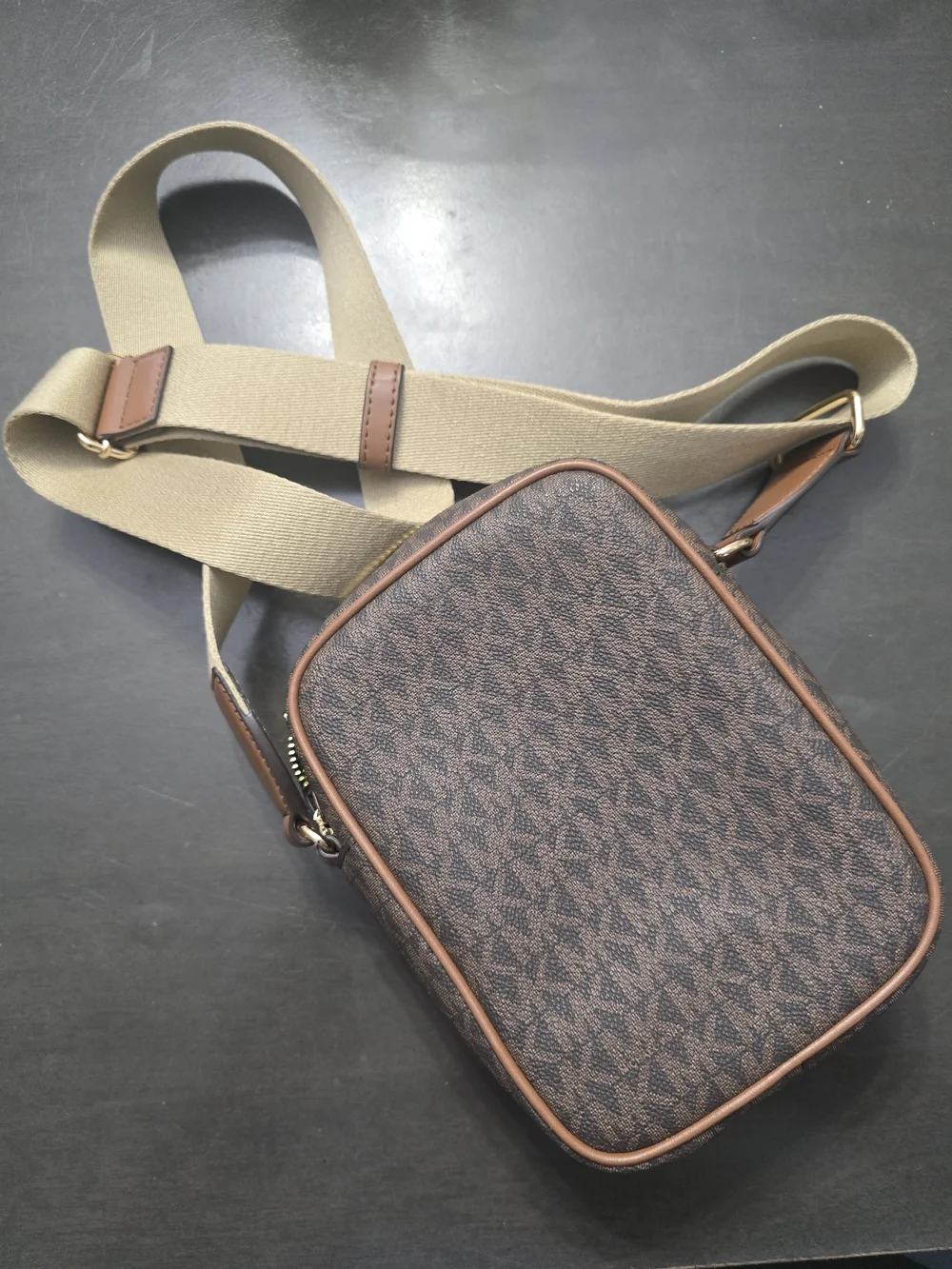 Michael Kors Brown Logo Crossbody Bag - Brown